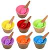 Ice Cream Spoon Cute Shape Food Grade Non-stick Anti-freeze Anti-slip Handle Tableware Multi-colored Homemade Ice Cream Cup