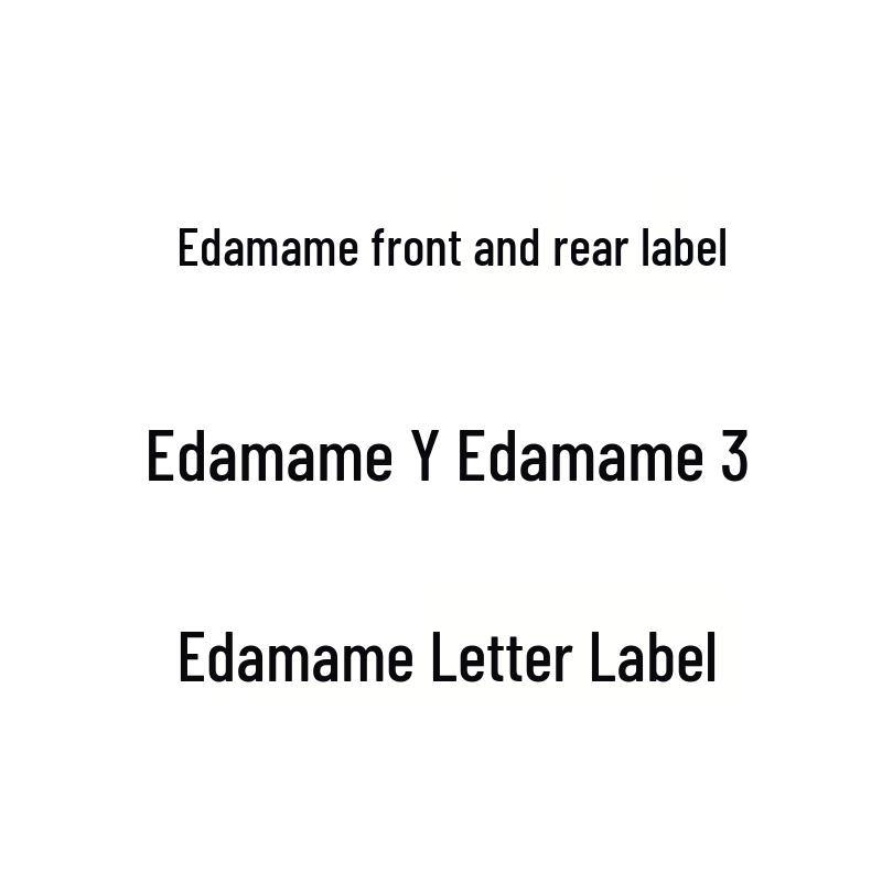 Edamame Model 3/Y Car Sticker: English Letter Rear Tail Mark for TESLA