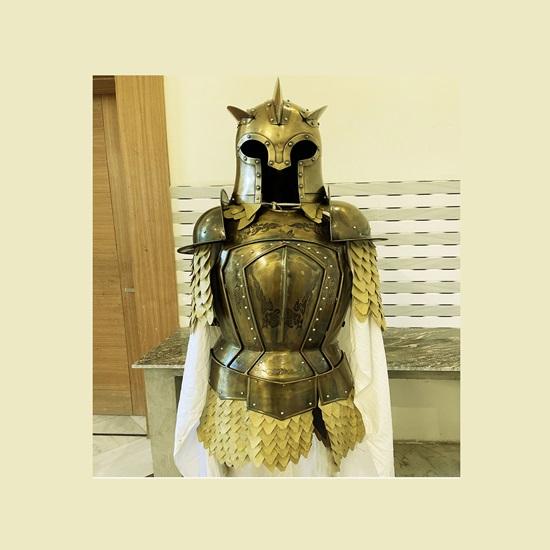 Битва XV века LARP Доспех воина Королевская гвардия Полудоспех Рыцарский полудоспех Убийца королей Джейме Ланнистер Доспех Костюм на Хэллоуин