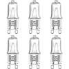 SDTC Tech 6 Pack Halogen Light Bulb for Whirlpool Microwave Oven, G9 120V 40W W10709921 Microwave Light Bulbs Compatible with Whirlpool KitchenAid