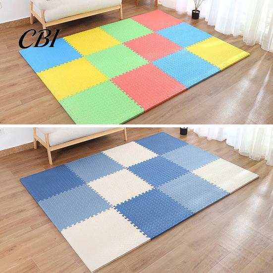Durable Gym Equipment Mat 6Pcs Floor Mats, EVA Foam Puzzle Interlocking Tiles for Non Slip Home Fitness Mats Gym, Kids Play Areas, Kitchen Flooring,