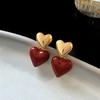 Fashion Jewelry Luxury Temperament Valentines Day Earrings for Women Female Gifts Simply Design Ear Accessories Hot Sale