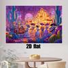 1Pcs 2D flat banner Halloween background fabric, filling the holiday with Mexican skull themed art