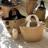 2023 Pastoral Woven Straw Bag - Retro Casual Handheld Beach Tote for Women