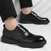 Fashion Formal Derby Dress Shoes Business Casual Wingtip Brogues for Wedding Party Work Footwear New Men's Leather Oxford Shoes for Men