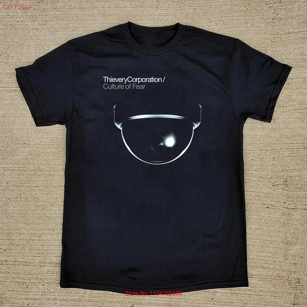 Thievery Corporation Culture of Fear T Shirt Black All Size S 5Xl AT71 vintage Washed Versatile Unisex Comfortable