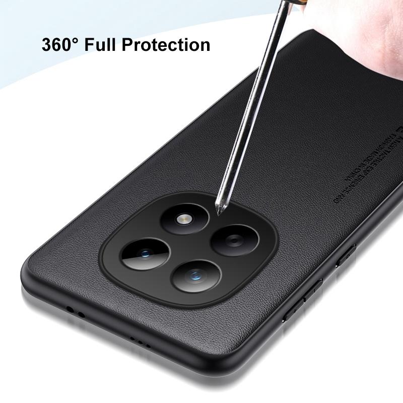 Роскошный чехол из ПУ-кожи для Xiaomi Redmi Note 15 4G Note15 Задняя крышка Силиконовый чехол с полной защитой для Redmi Note 15 5G