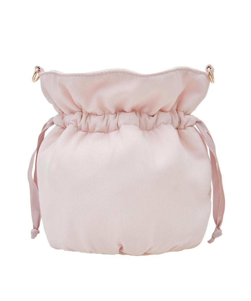 De Одежда Вышитая лентой «роза» Сумка-мешок на шнурке через плечо для цвета слоновой кости [Maison Fleur] Женская,