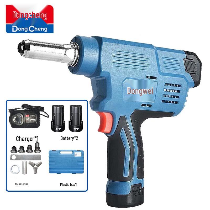 Dongcheng 12V Cordless Blind Rivet and Rivnut Gun CN plug (adapter included)