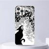 Чехол Witch And Cat Цветной Милый Мягкий Чехол Для iPhone 16 17 Air 16E 15 Plus 11 12 13 Mini 14 Pro Max Чехол Для Телефона Apple 7 8 SE Coque F