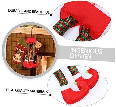 ORFOFE Christmas Hanging Decoration Cute Leg Pendant Handcrafted Ornament for Holiday Party