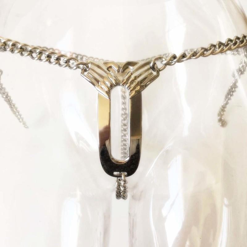 HotX NEW Invisible Chastity Belt Female Pants Adjustable Stainless Steel Chastity Device Bondage Adult Sex Tool for Women