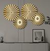 Golden Wall Decoration Pendant Nordic Light Luxury Round Wall Hanging Decor Metal Irregular Disc Wrought Iron Room Home Decor