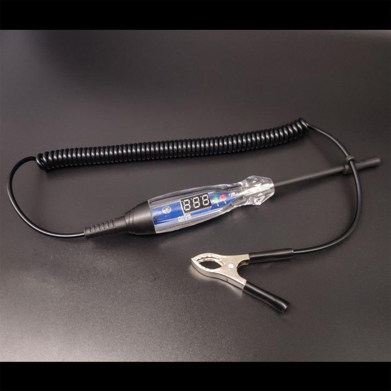 LED Digital Display Car Circuit Tester With Voltage Reading And Polarity Detections For Automotive Electrical Diagnosis