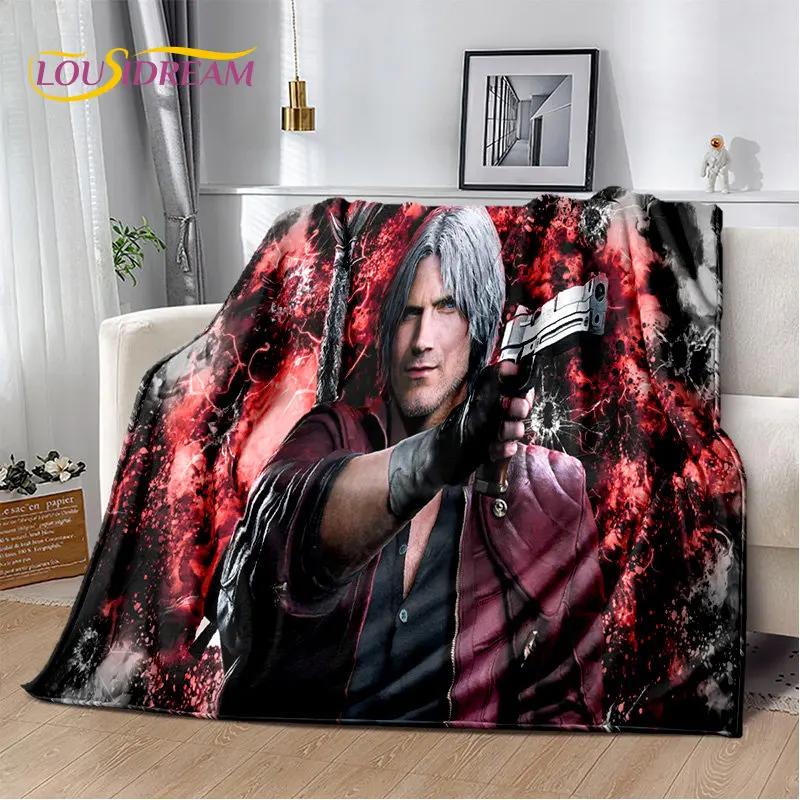 3D D-Devil May Cry DMC Game Gamer мягкое плюшевое одеяло, фланелевое одеяло, одеяло для гостиной, спальни, кровати, дивана, чехол для пикника