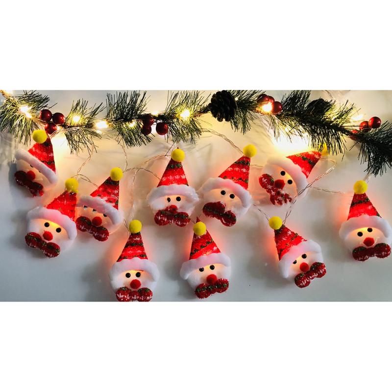 Christmas Snowman Led String Light Energy-saving Christmas Tree Lantern Ornaments For Home