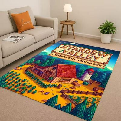 Ретро Пиксельная Игра Stardew Valley Карта Фермы Гостиная Нескользящий Ковер Мягкий Ковер для Спальни Игровой Комнаты Дивана, Домашний Декор Придверный Коврик