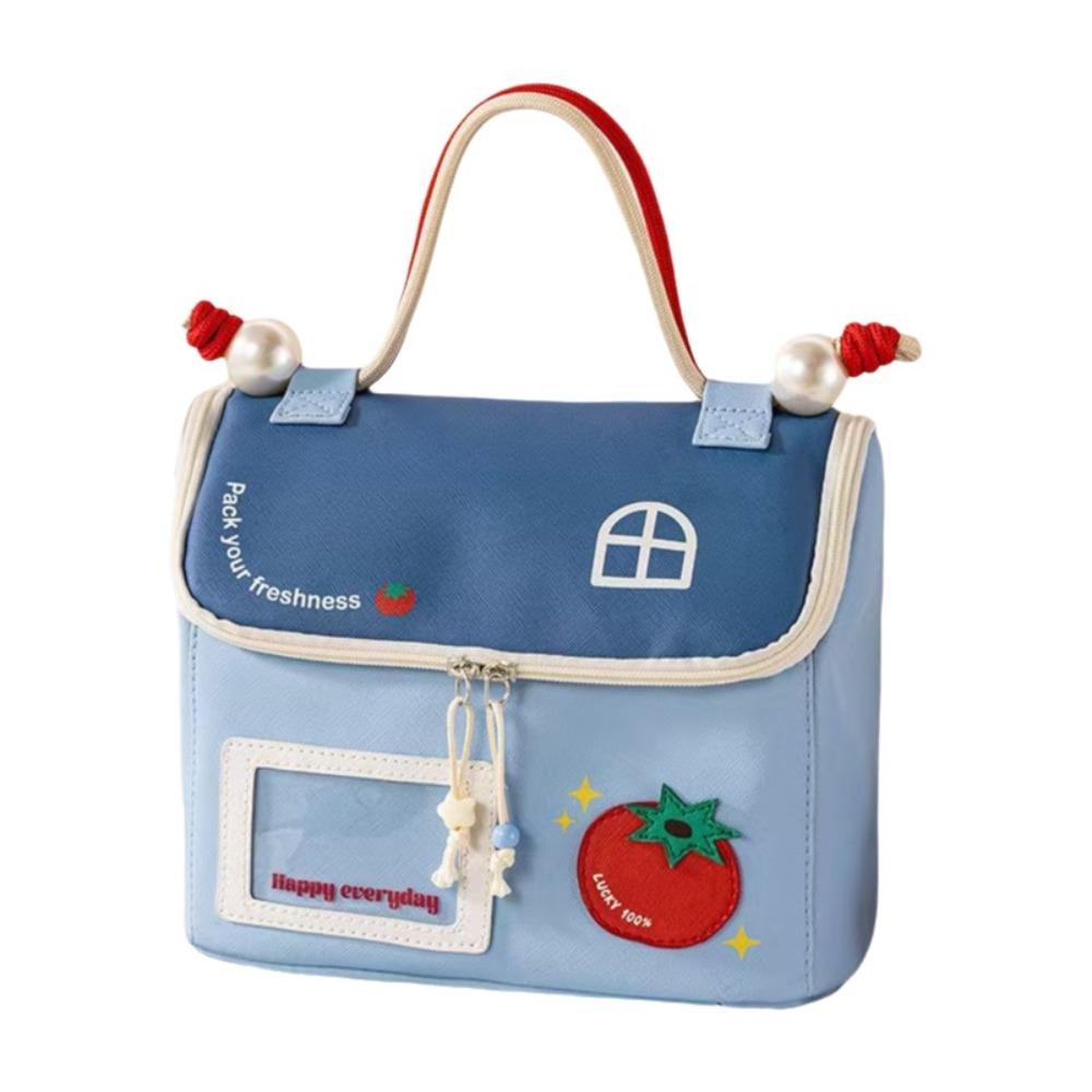 Large Capacity House Shape Cosmetic Bag Portable Cosmetics Handbag Cartoon Toiletry Pouch Travel