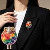 1 шт. Милые броши-овечки с цветами для женщин, унисекс, 6 цветов, стразы, символ года Овцы, животное, для вечеринки, офиса, булавка, подарок