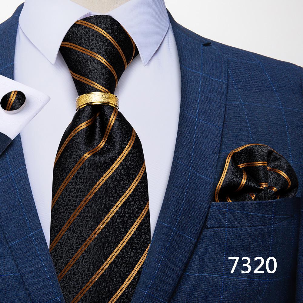 Мужской набор на торжество - галстук, запонки, платок