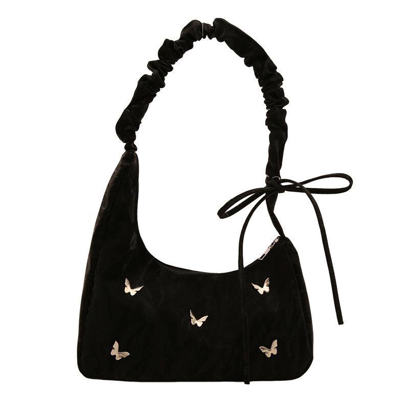 Новая Модная Сумка-бабочка подмышку через плечо Модная Трендовая Сумка кроссбоди Плиссированный дизайн Сумка-пельмень