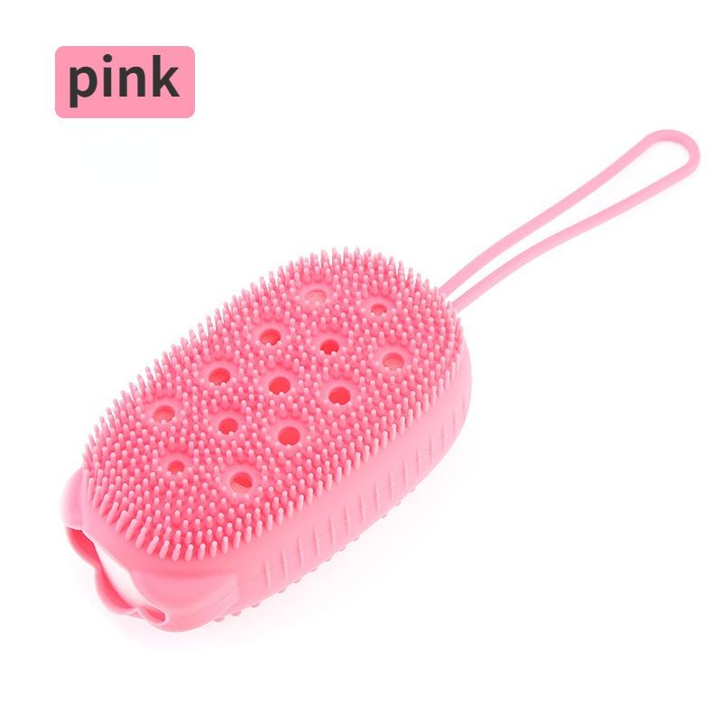 Новая креативная двухсторонняя щетка для душа, массажная щетка, силиконовая щетка для ванной комнаты, чистящие средства, скребок для тела