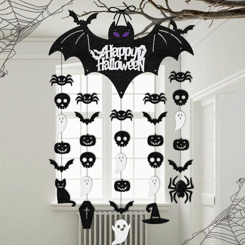 Happy Halloween Party Decoration Supplies Flat Door Hanging Festival Halloween Decoration Arrangement Door Front Hanging Ornaments