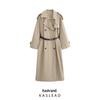 2024 Autumn Women's Fashion: European-American Belted Loose Trench Coat