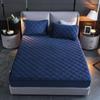 Winter Warm Quilted Mattress Cover Plush Thicken Soft Fit Sheet Single Double Queen Size Fitted Sheet With Elastic Band Sheet