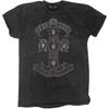 Boys' Guns N Roses Monochrome Cross Stone Wash T-shirt Youth Medium Black