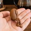 Huaqianguhh Фигурки кофейных зерен с подвижными ногами, 3D-печатные статуэтки-сидельцы для настольной полки, игрушка-непоседа с подвижными суставами для декора дома, офиса, магазина