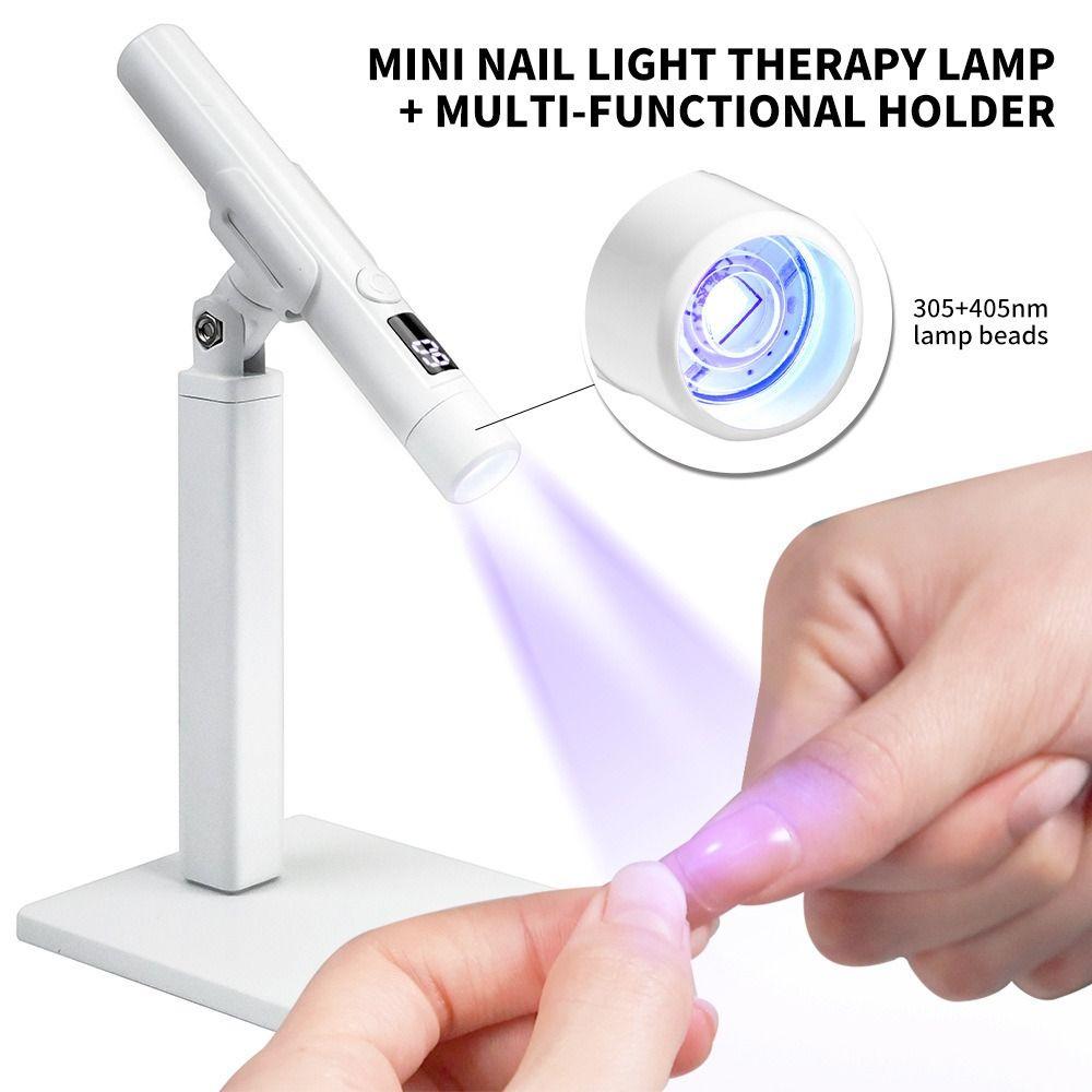 Rotatable UV LED Nail Lamp USB Gel Polish Dryer Versatile Mini UV Curing Light Travel