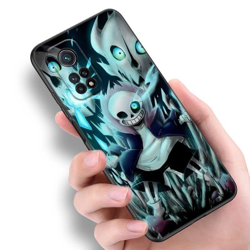 Undertale Sans Doggo Phone Case For Xiaomi Mi 10T 11i 11T Note 10 11 Lite NE F1 POCO F3 M3 X3 GT NFC M4 X4 Pro 5G Black Cover