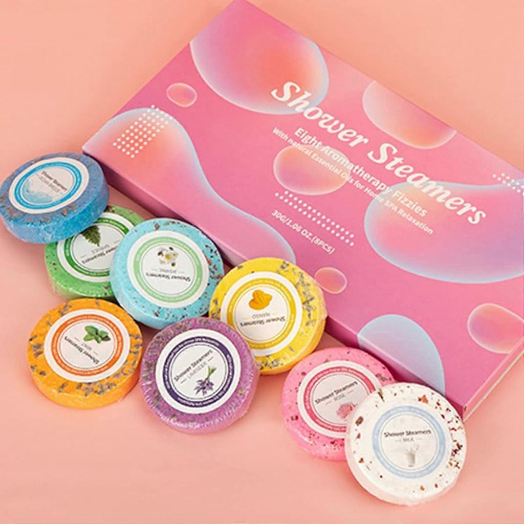 Lavender Shower Steamers for Women Gift Set with Essential Oils for Relaxing Home Spa
