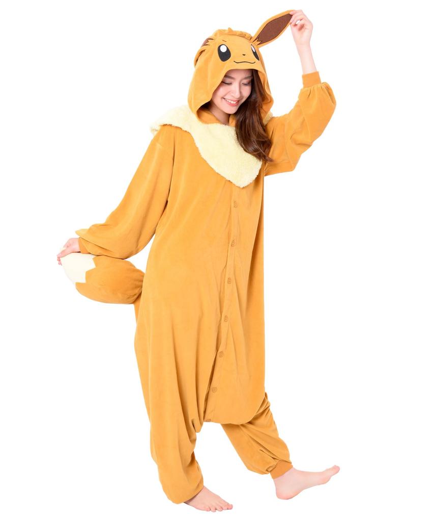 SAZAC Character Pile Kigurumi Pokemon Eevee