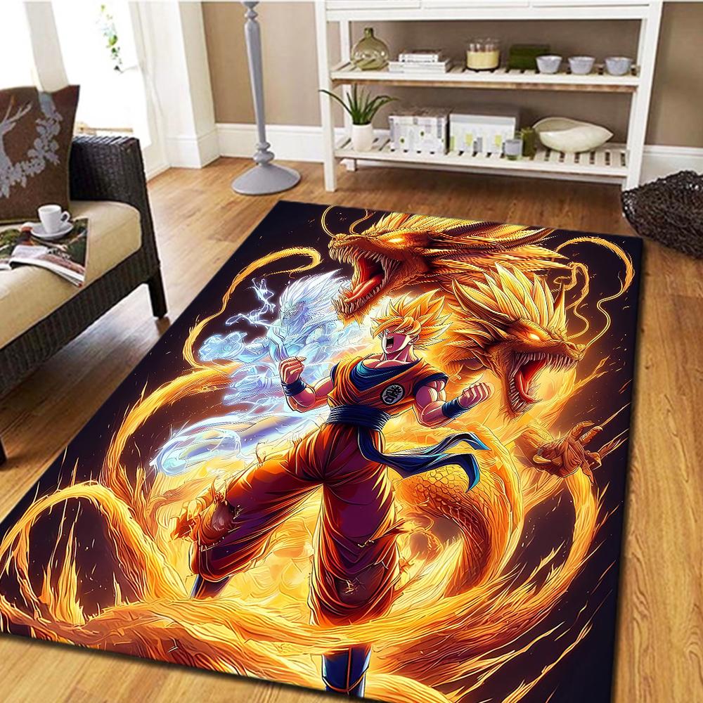 Son Goku Carpet, Cool Movie Home Decor Mat, Digital Print Bedroom Floor Rug, Living Room Play Mat -HYQ82