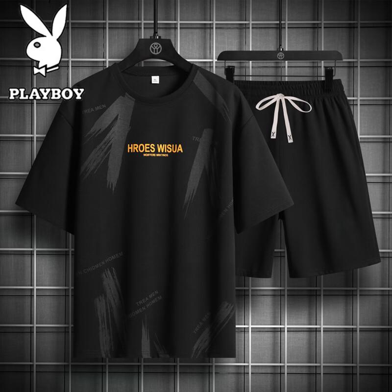 PLAYBOY Мужской летний повседневный спортивный комплект