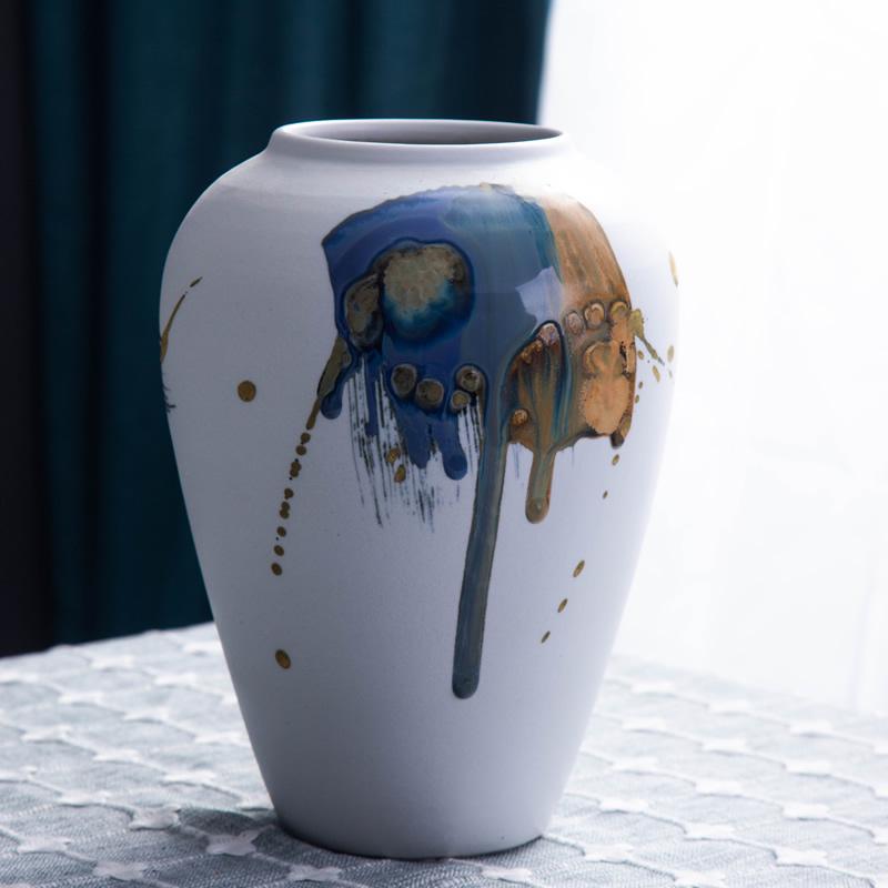 Современная китайская керамическая ваза для сухих цветов – Креативное украшение для дома
