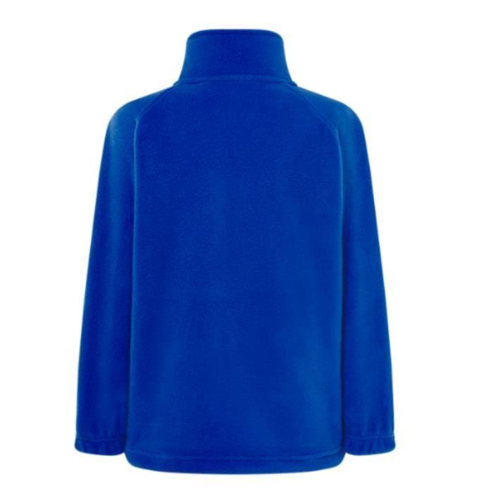 Veste polaire enfant bleu royal - Polaire - Anti-bouloche - Respirant - Ski