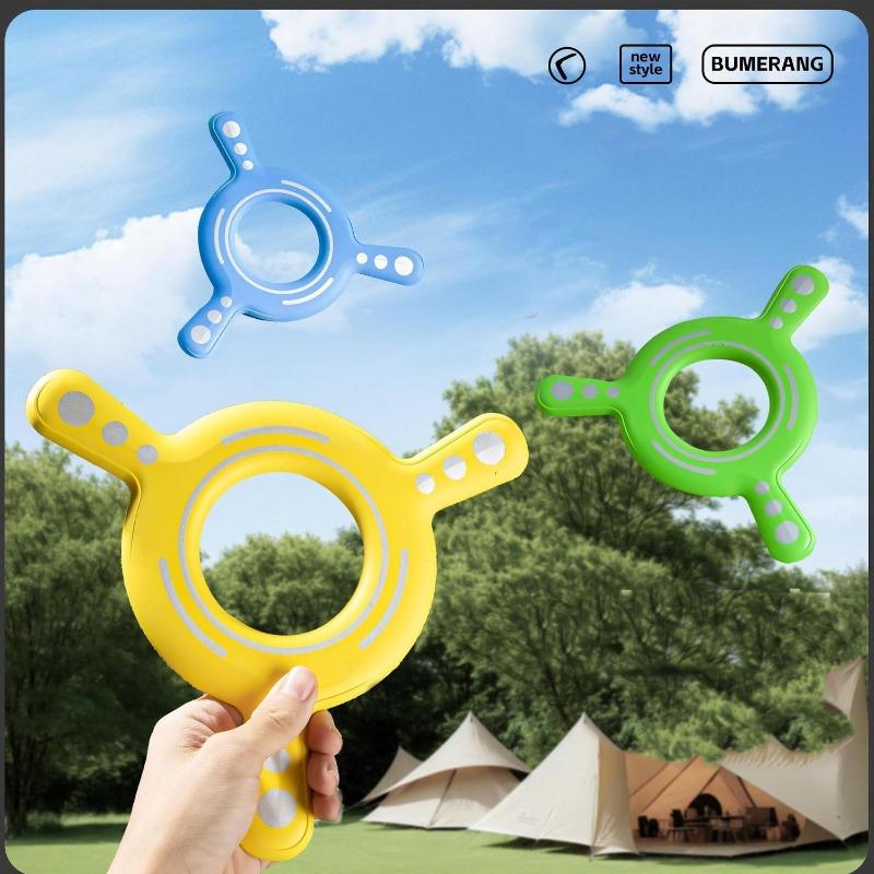 Boomerang Three Wing Returning for Kids Soft EVA Foam Rotatable Flying Disc Outdoor Toy Hand Eye Coordination Camping Beach Park 6
