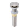 Всплывающий слив для раковины Нержавеющая сталь Защита от протечек Матовая никелированная отделка Заглушка для слива для ванной комнаты кухни