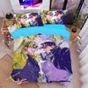 Мультяшные плакаты JoJo's Bizarre Adventure Листы Пододеяльники Постельное белье Постельное белье для общежития Комплект постельного белья Мягкий теплый комплект постельного белья