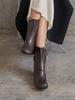 Blanc Sur Blanc Luna Ankle Boots Brown 7Cm