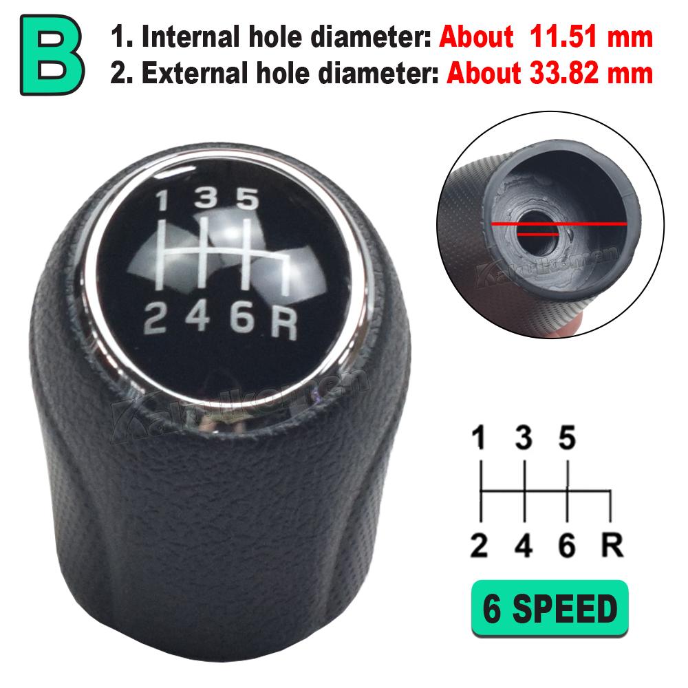 5 6 Speed Manual Gear Shift Konb For Suzuki Ciaz SX4 S-cross 2015- Lever Handle High-Quality Auto Parts Interior Accessories