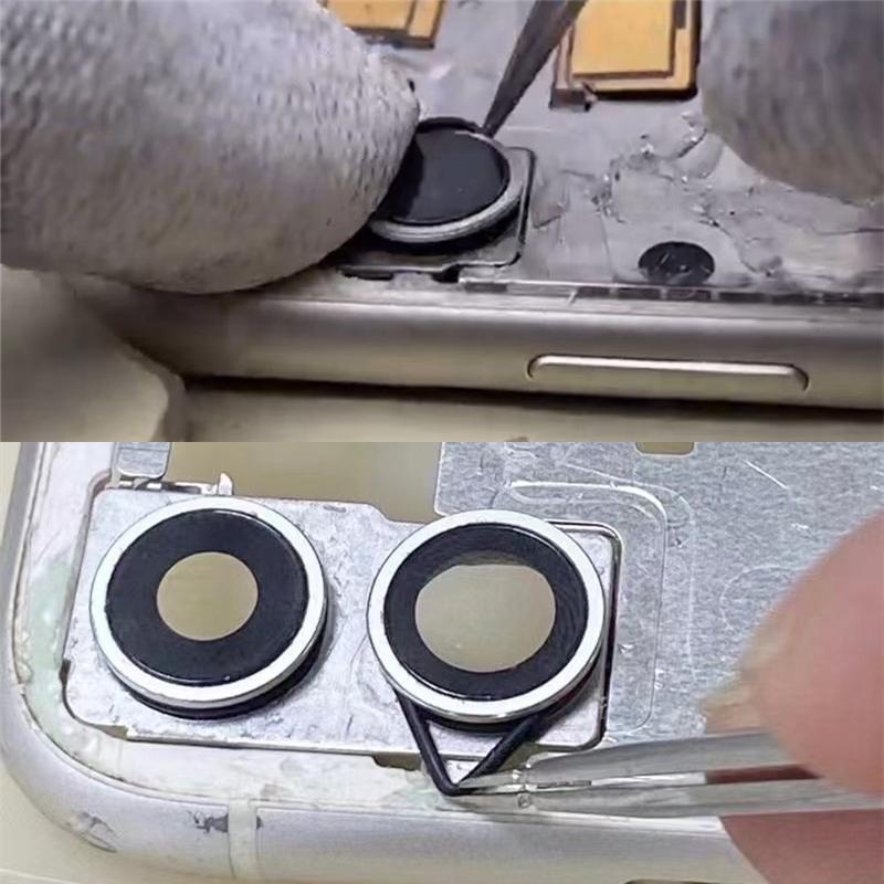 Водонепроницаемое резиновое кольцо для iPhone 6-14PM Заднее стекло Камера Телефонное отверстие O-образное кольцо Предотвращает проседание рамки головки камеры Ремонтные детали