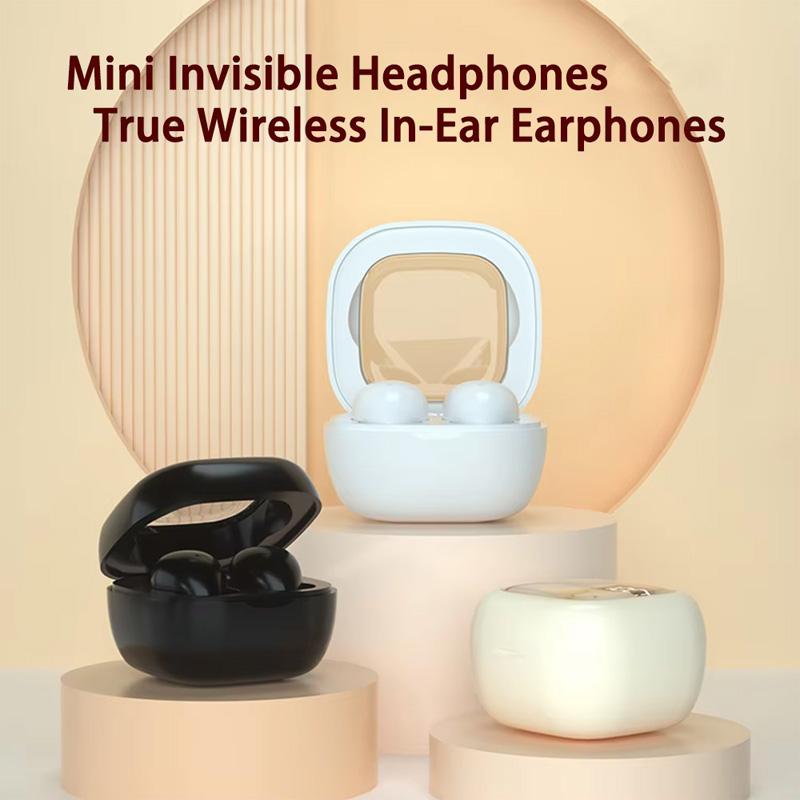 Наушники Bluetooth True Wireless In-Ear Наушники Мини-вкладыши Шумоподавление Невидимые Спящие HiFi Качество Звука