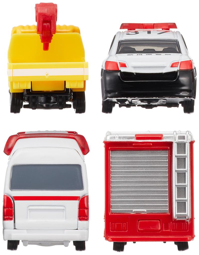 TAKARA TOMY Emergency Vehicle Set Mini Car Car Toy Male 3 Years Old and Over Toy Safety Standards Passed ST Mark Certification TOMICA "Tomica 5"
