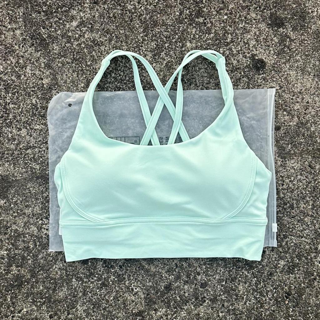 Женский спортивный бюстгальтер для йоги с перекрещенной спинкой Nude Feel