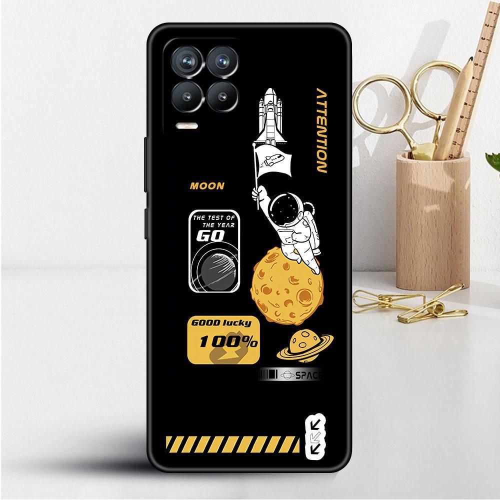 Чехол для Realme 8 C21y GT Neo 2 3 8i C21 7 C11 6 C12 C35 C3 GT 9 Pro C12 Master Funda Phone Cover Luxury Astronaut