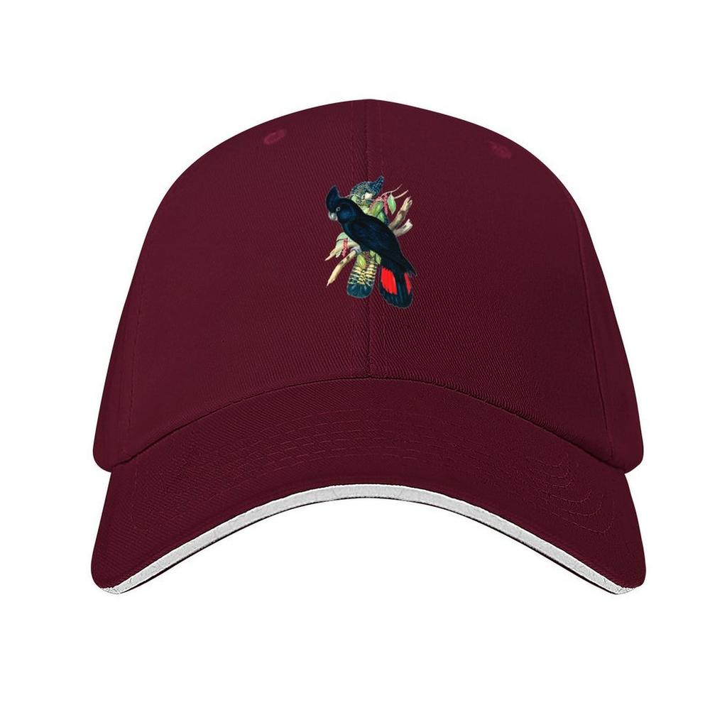Australian Banksian Black Cockatoo Baseball Cap Sports Cap Wild Ball Hat fishing caps Unisex Uv Protection Solar Hat Unisex Womens